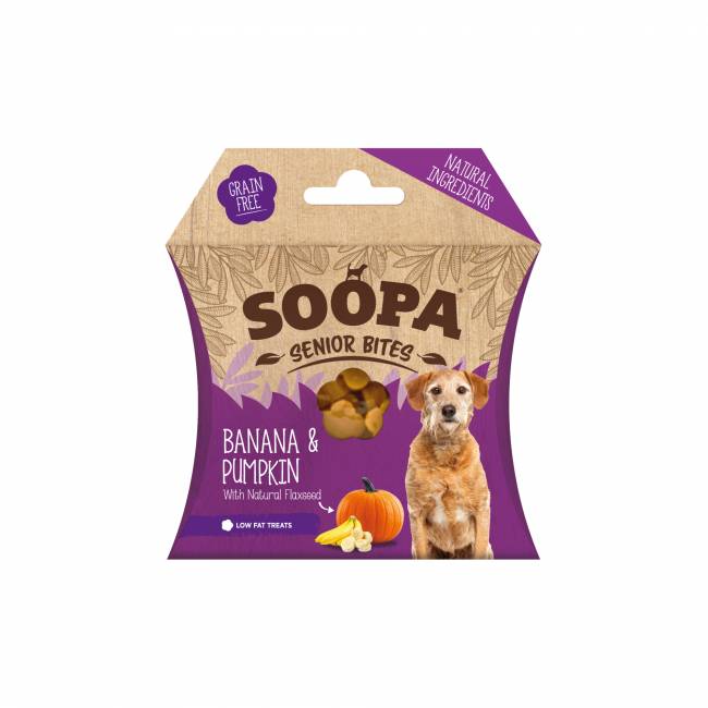 Soopa SENIOR Bites BANÁN A TEKVICA